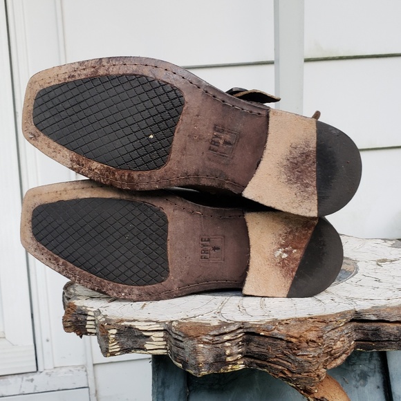 🚫SOLD🚫Frye Antique Brown Tall Engineer Boots 6.5 - Picture 7 of 8